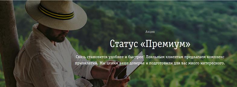 Статус "Премиум" для абонентов Билайн